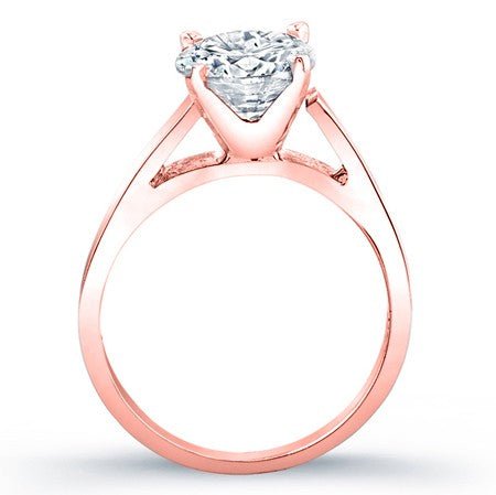 Snowdrop Round Moissanite Bridal Set rosegold