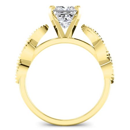 Sophora Diamond Matching Band Only (engagement Ring Not Included) For Ring With Princess Center yellowgold