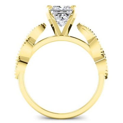 Sophora Princess Moissanite Bridal Set yellowgold
