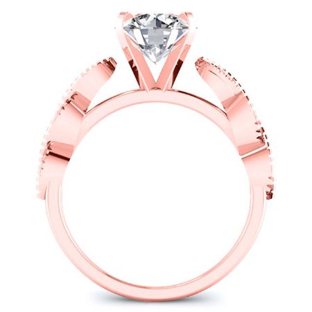 Sophora Round Moissanite Bridal Set rosegold
