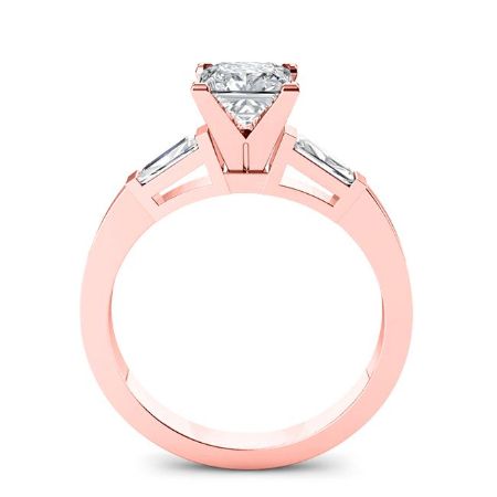 Sorrel Moissanite Matching Band Only (engagement Ring Not Included) For Ring With Round Center rosegold