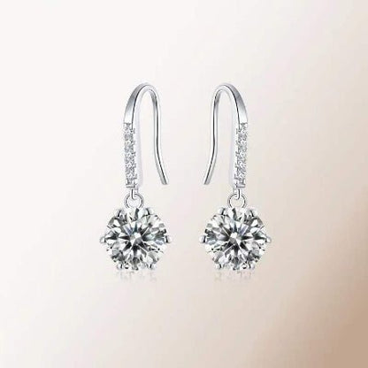 Suanne Moissanite Earrings whitegold