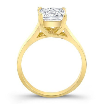 Sundrop Moissanite Matching Band Only (engagement Ring Not Included) For Ring With Princess Center yellowgold