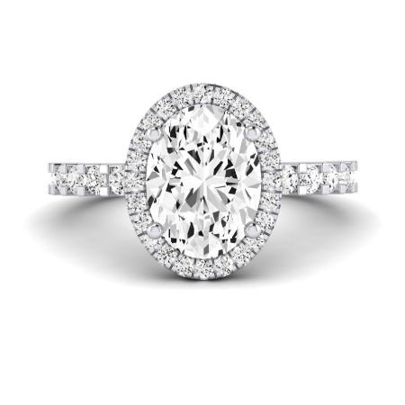 Sweet Pea Diamond Matching Band Only ( Engagement Ring Not Included) For Ring With Oval Center whitegold