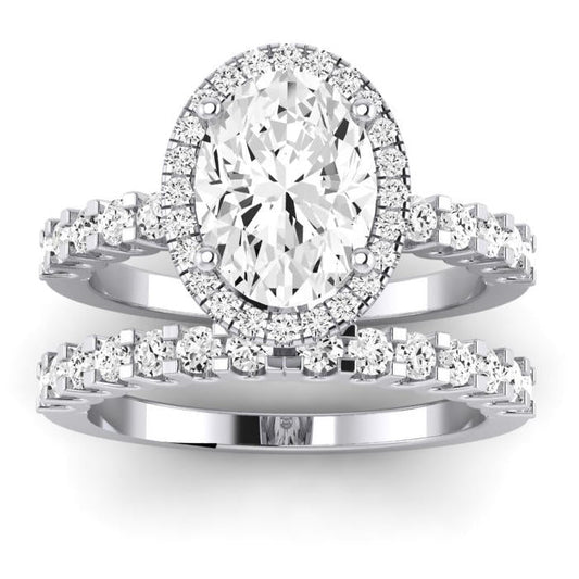 Sweet Pea Diamond Matching Band Only ( Engagement Ring Not Included) For Ring With Oval Center whitegold