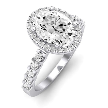 Sweet Pea Diamond Matching Band Only ( Engagement Ring Not Included) For Ring With Oval Center whitegold