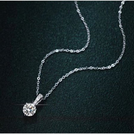 Tali Moissanite Necklace whitegold