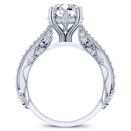 Tansy Diamond Matching Band Only (engagement Ring Not Included) For Ring With Round Center whitegold