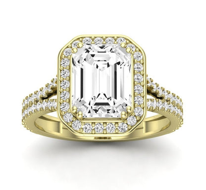 Tea Rose - GIA Natural Emerald Diamond Engagement Ring