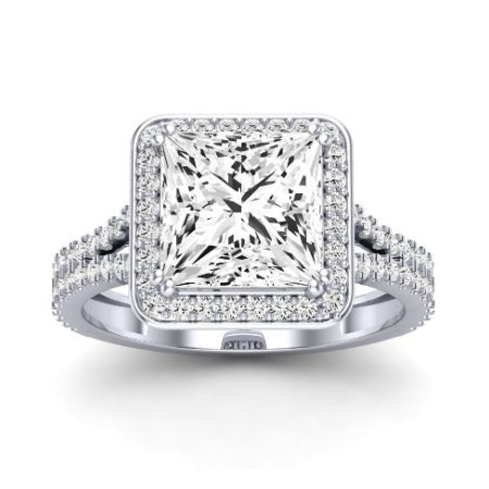 Tea Rose Princess Diamond Bridal Set (Lab Grown Igi Cert) whitegold