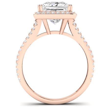 Tea Rose Princess Diamond Bridal Set (Lab Grown Igi Cert) rosegold