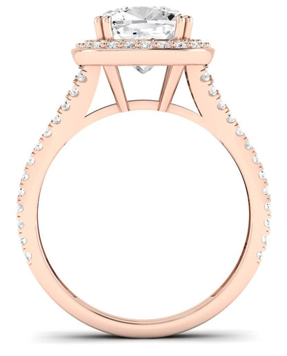 Tea Rose - 1.1ct Cushion Diamond Engagement Ring (Lab Grown Igi Cert) rosegold