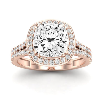 Tea Rose - 1.1ct Cushion Diamond Engagement Ring (Lab Grown Igi Cert) rosegold