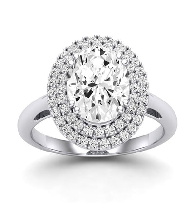 Tulip - GIA Natural Oval Diamond Engagement Ring