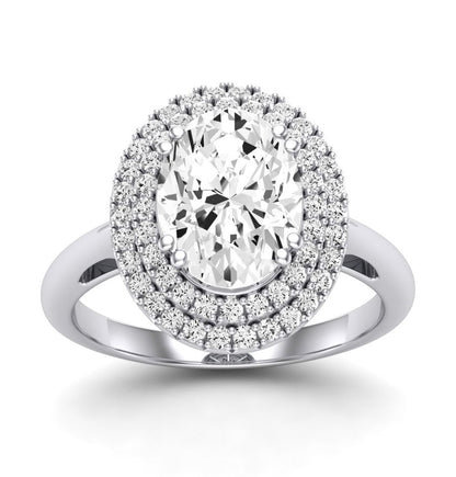 Tulip - GIA Natural Oval Diamond Engagement Ring