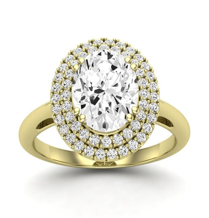 Tulip - GIA Natural Oval Diamond Engagement Ring