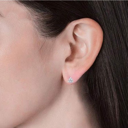 Valeria Moissanite Earrings whitegold