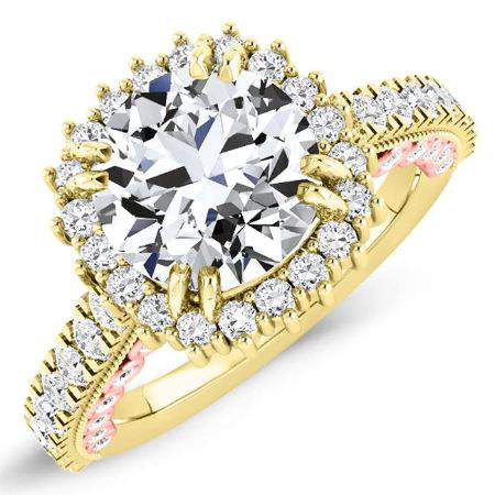 Varda Round Diamond Engagement Ring (Lab Grown Igi Cert) yellowgold