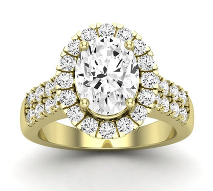 Velvet - GIA Natural Oval Diamond Engagement Ring