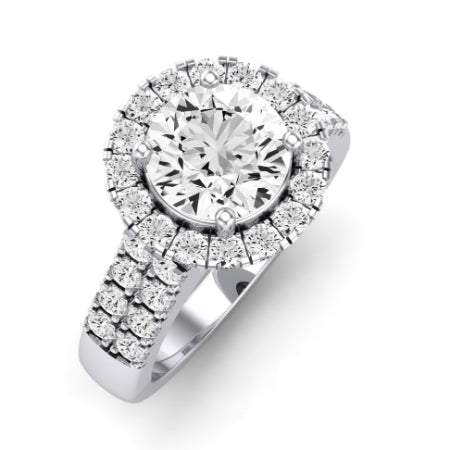 Velvet Moissanite Matching Band Only (does Not Include Engagement Ring)  For Ring With Round Center whitegold