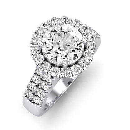 Velvet Moissanite Matching Band Only (does Not Include Engagement Ring)  For Ring With Round Center whitegold