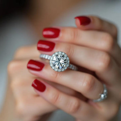 Velvet - Round Diamond Engagement Ring (Clarity Enhanced)