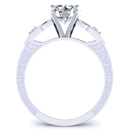 Venus Round Moissanite Bridal Set whitegold