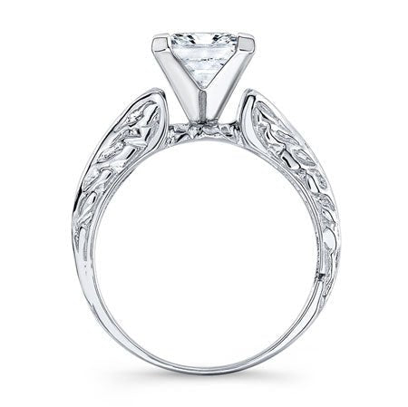 Verbena Princess Moissanite Engagement Ring whitegold