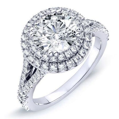 Viola Moissanite Matching Band Only (engagement Ring Not Included) For Ring With Round Center whitegold