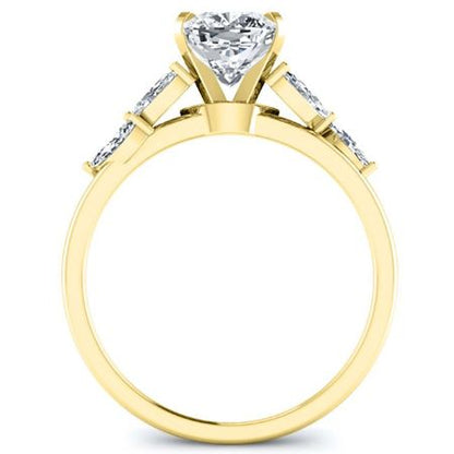 Wisteria Diamond Matching Band Only (engagement Ring Not Included) For Ring With Cushion Center yellowgold