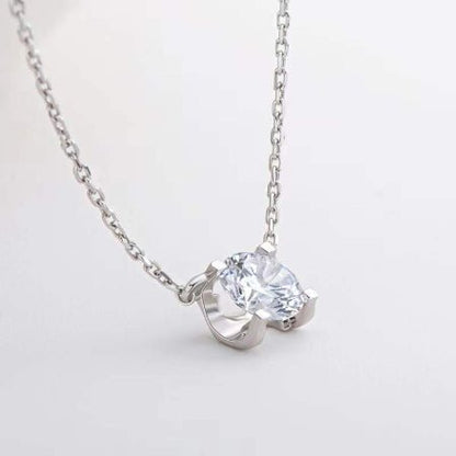 Yami Moissanite Necklace whitegold