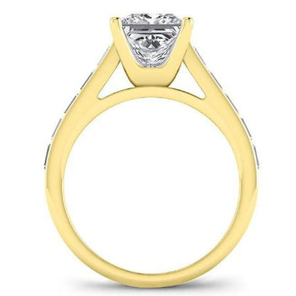 Yarrow Moissanite Matching Band Only (engagement Ring Not Included) For Ring With Princess Center yellowgold