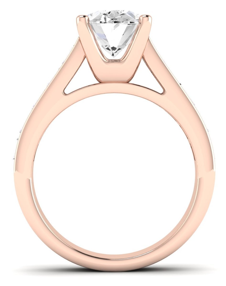 Yarrow Oval Diamond Engagement Ring (Lab Grown Igi Cert) rosegold