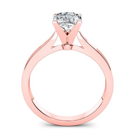 Zahara Cushion Moissanite Bridal Set rosegold