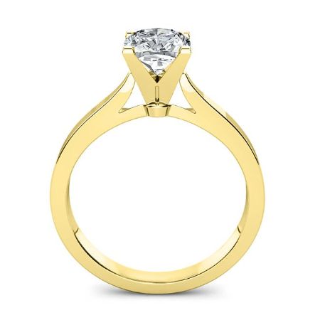 Zahara Cushion Moissanite Bridal Set yellowgold