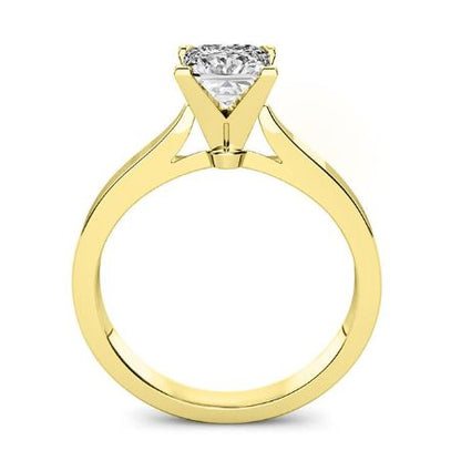 Zahara Diamond Matching Band Only (engagement Ring Not Included) For Ring With Princess Center yellowgold