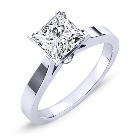 Zahara Diamond Matching Band Only (engagement Ring Not Included) For Ring With Princess Center whitegold