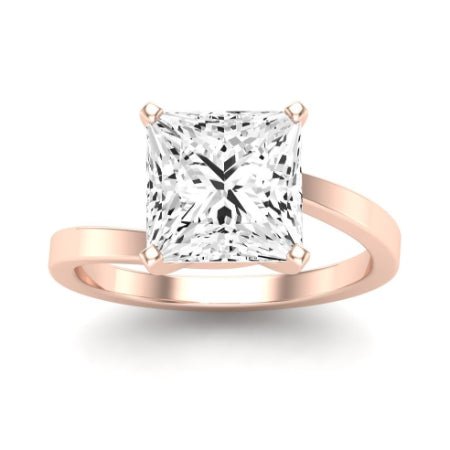 Zinnia Princess Moissanite Bridal Set rosegold