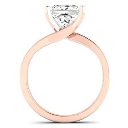Zinnia Princess Moissanite Bridal Set rosegold
