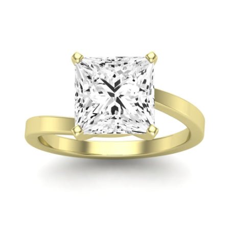 Zinnia Princess Moissanite Bridal Set yellowgold