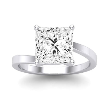 Zinnia Princess Moissanite Bridal Set whitegold